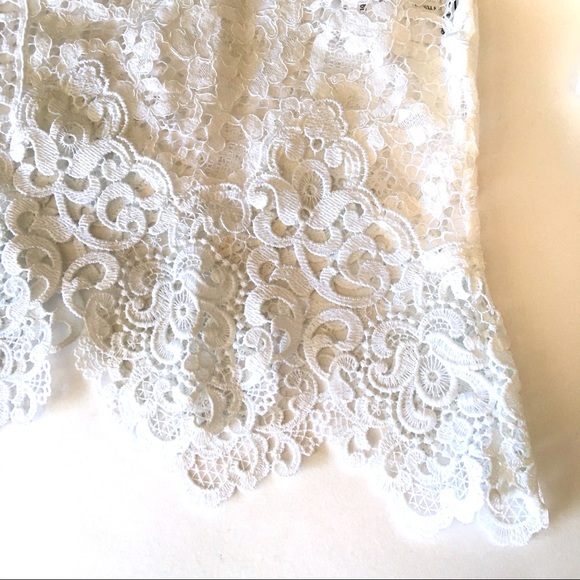 Sandro Paris Cropped Sheer Lace Top Half Sleeve - Picture 5 of 8